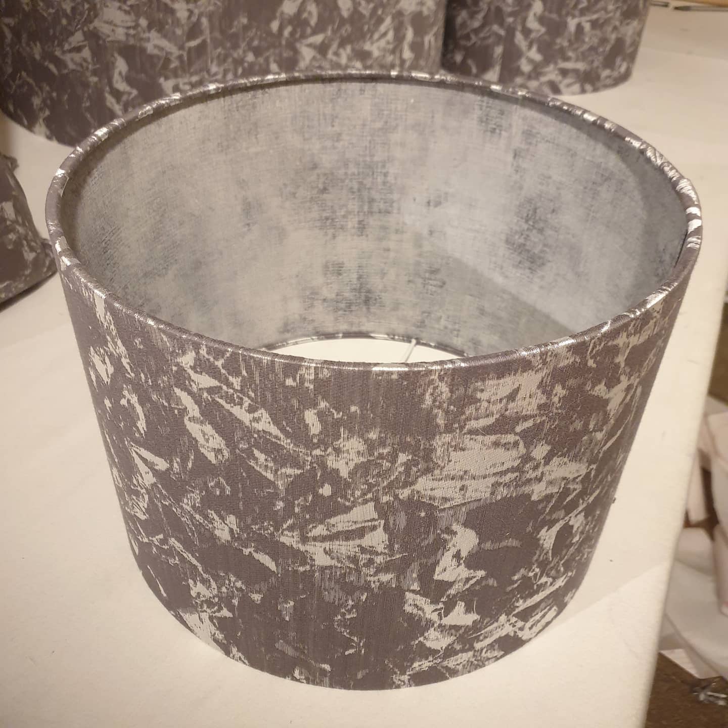 Sylvana Silver Lampshade - Ardloch Interiors